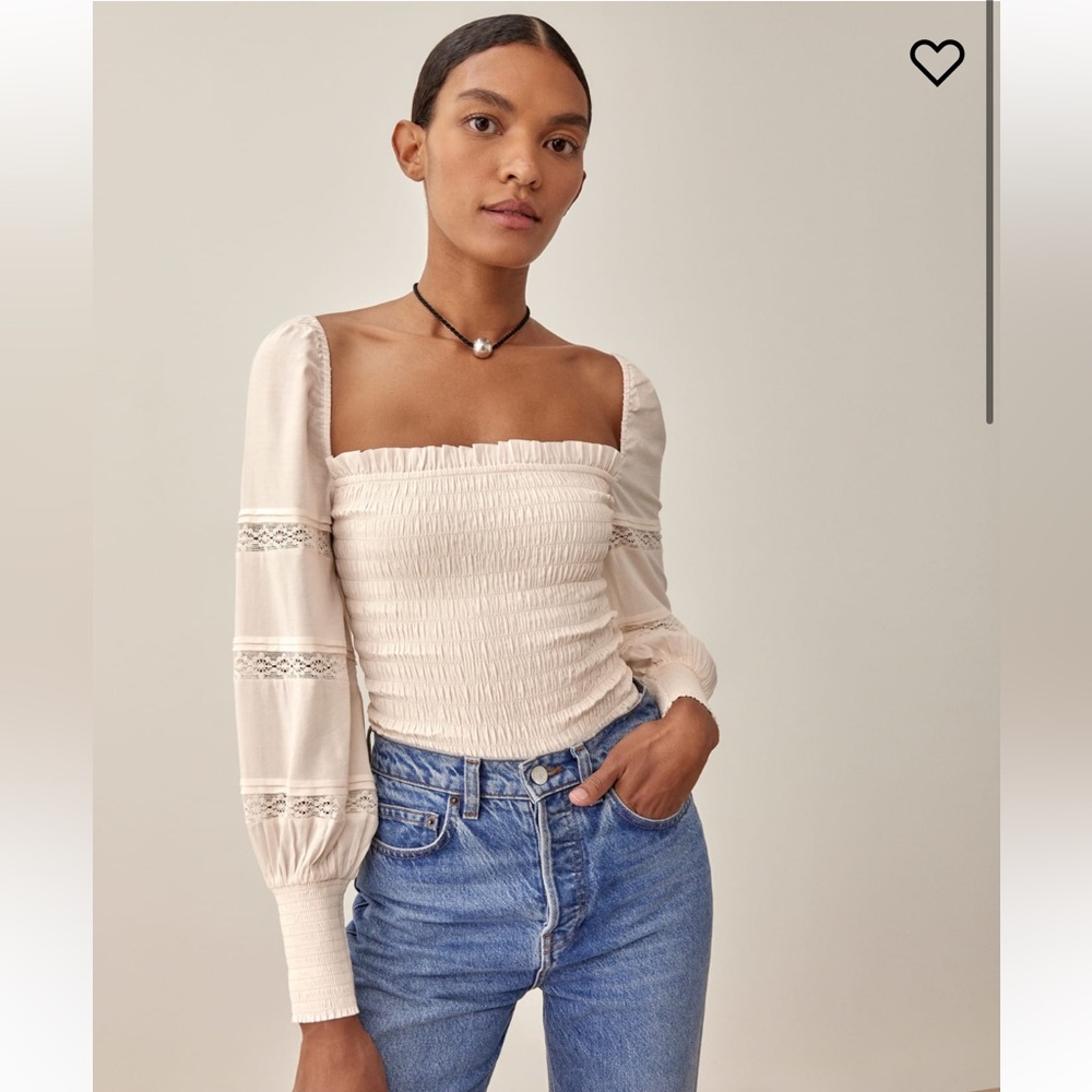 Reformation Clancy Top size XS color mineral